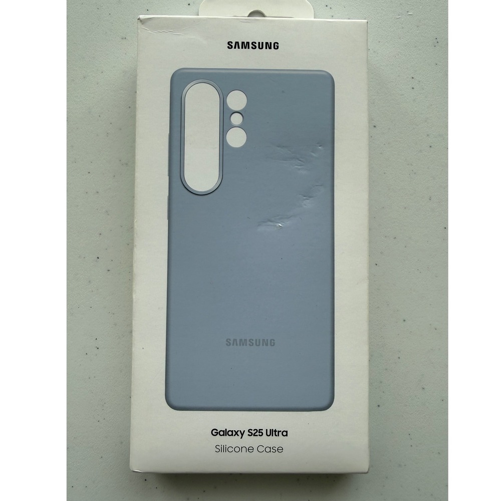 Original Samsung Silicone‎ Cover Case Galaxy S25 Ultra EF-PS938CLEGUS Light Blue